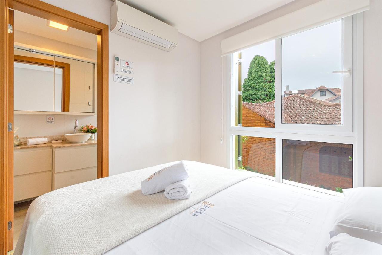 Rosa Apartamento Luxo No Centro Gramado Apartment Bagian luar foto