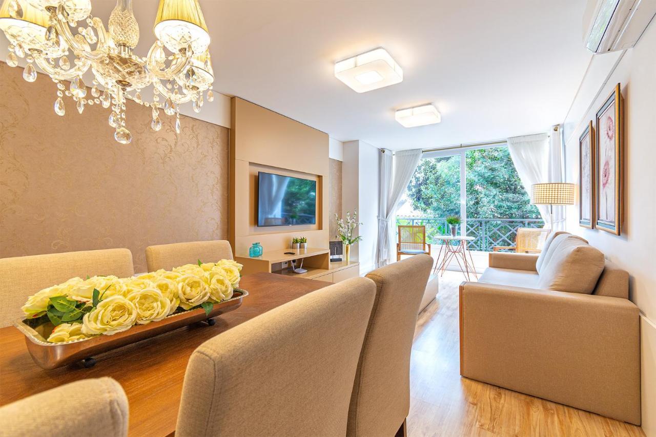 Rosa Apartamento Luxo No Centro Gramado Apartment Bagian luar foto