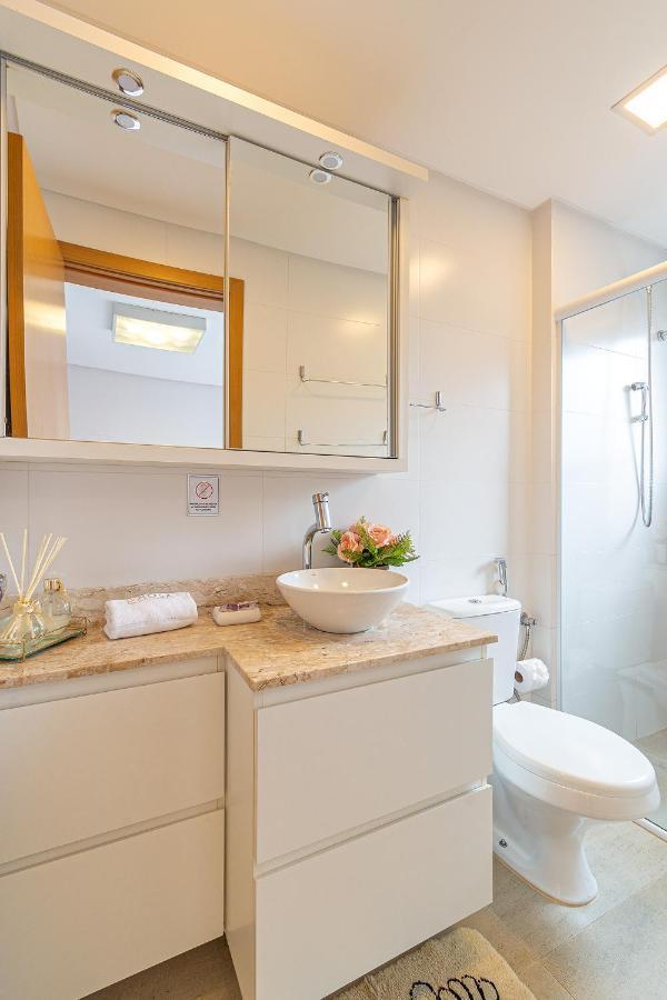 Rosa Apartamento Luxo No Centro Gramado Apartment Bagian luar foto