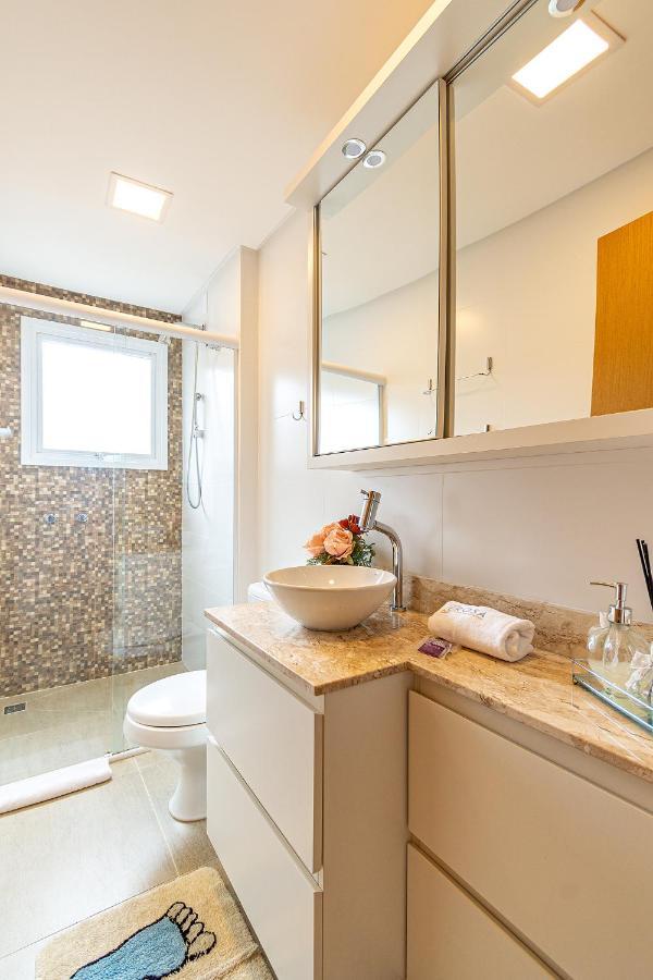Rosa Apartamento Luxo No Centro Gramado Apartment Bagian luar foto